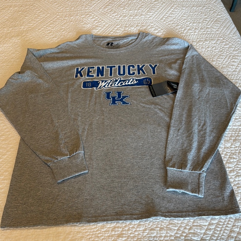 Gray Kentucky Wildcats Long Sleeve Shirt